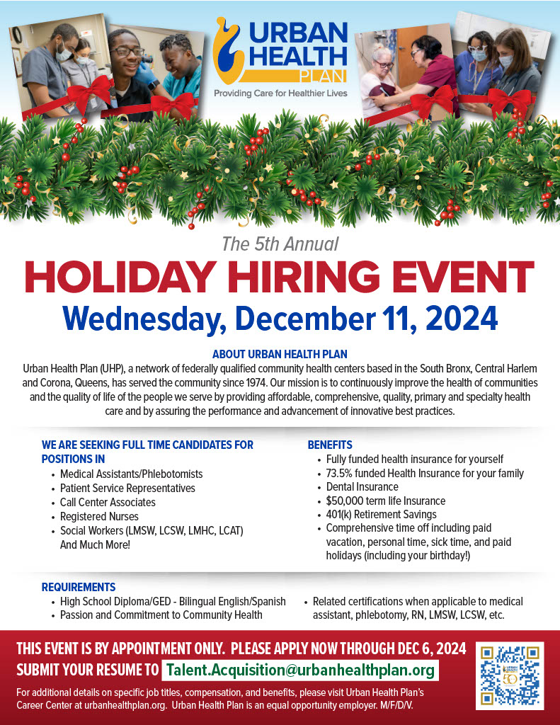 evento holiday hiring